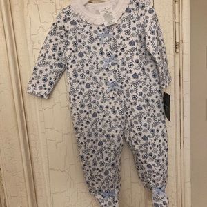 NWT Laura Ashley baby Sleep and Play onesie 3-6 months